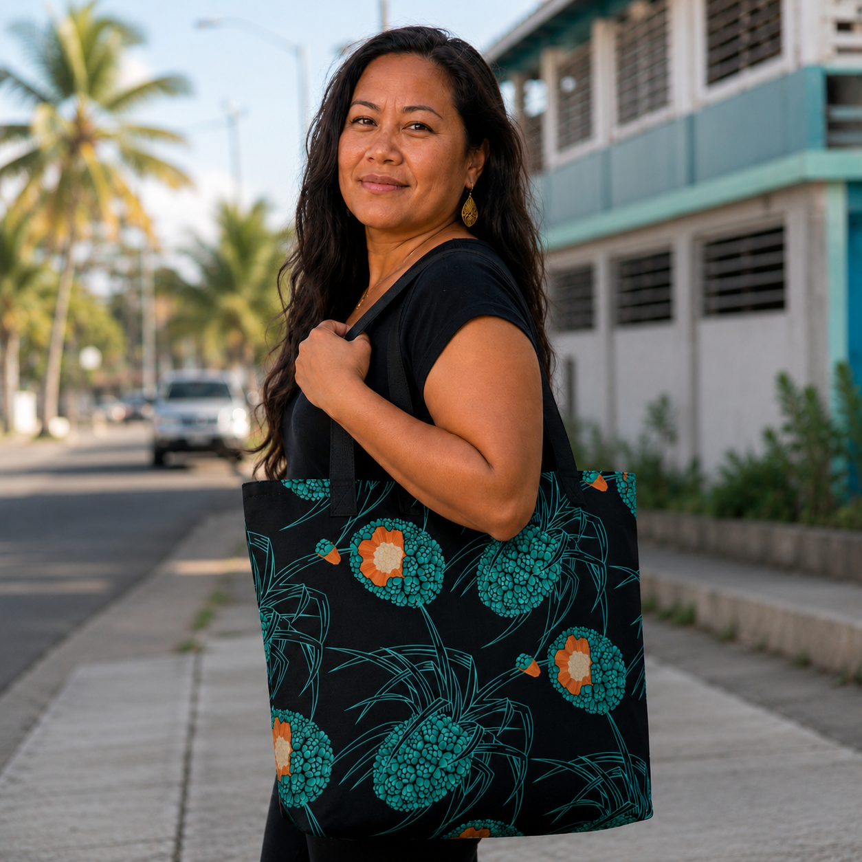 Bōb Pattern | Large Tote Bag
