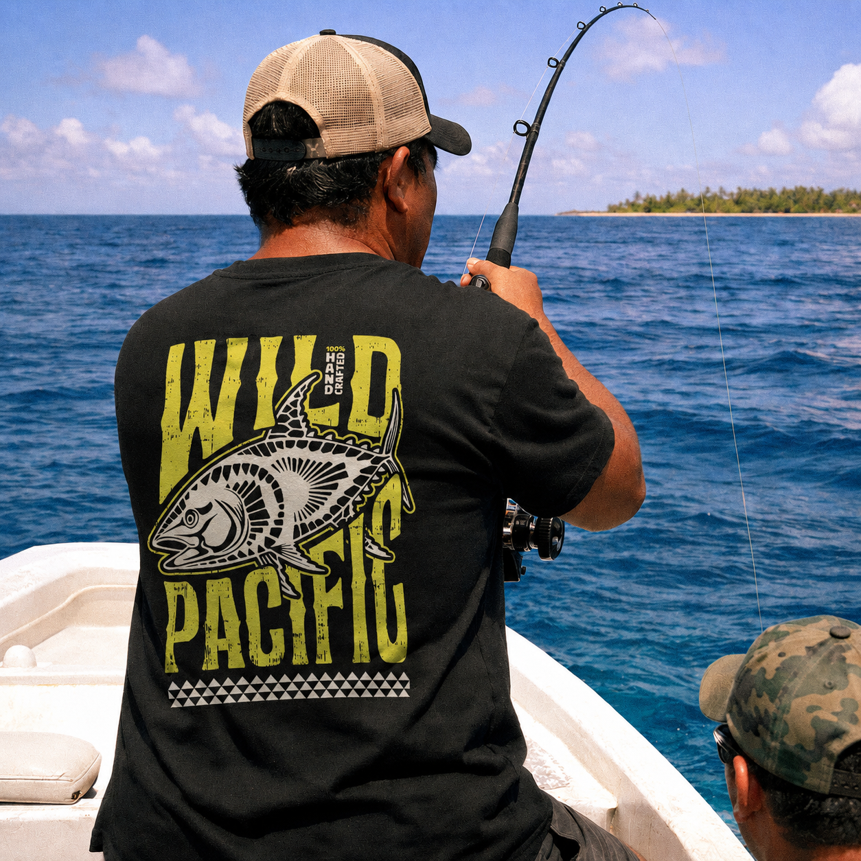 Wild Pacific Tuna | Back Design | HQ Heavyweight Tee