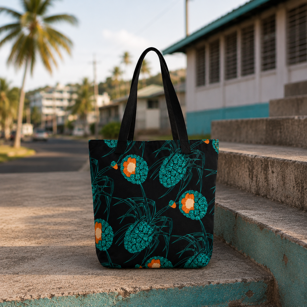 Bōb Pattern | Large Tote Bag